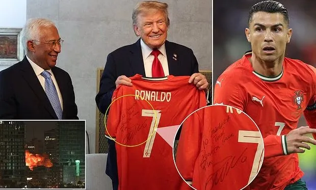 Cristiano Ronaldo gifts Trump signed jersey