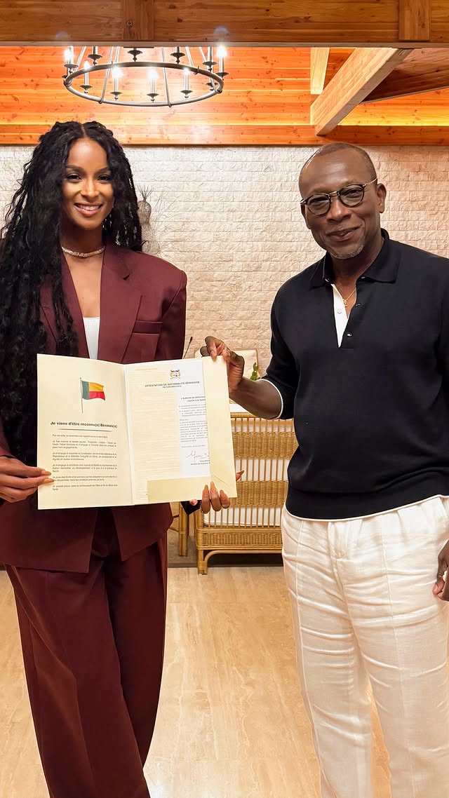 American singer, Ciara awarded Beninese citizenship