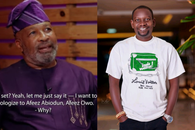 Actor Yemi Solade apologizes to Afeez Owo for SLAPPING HIM