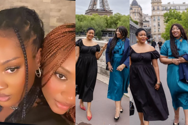 Tems and Ayra Starr’s mother bond in Paris