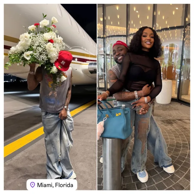 Davido and Chioma jet off to Miami for their wedding