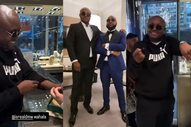 Davido gifts Israel DMW a Rolex watch