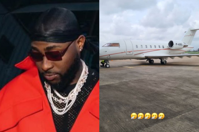 Davido celebrates as family acquires 3rd Private Jet