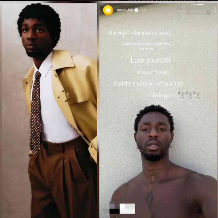 “Avoid over-religious people, they are dumb” – Omah Lay says as he drops message on self-love and truth