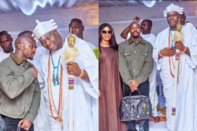 Asake & mum visit Ooni Of Ife