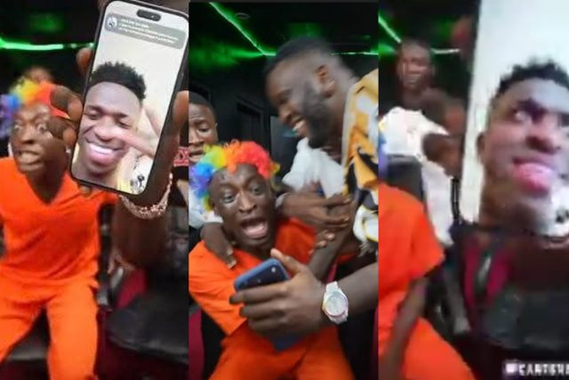 Victor Boniface surprises Carter Efe with FaceTime call to Vinicius Jr