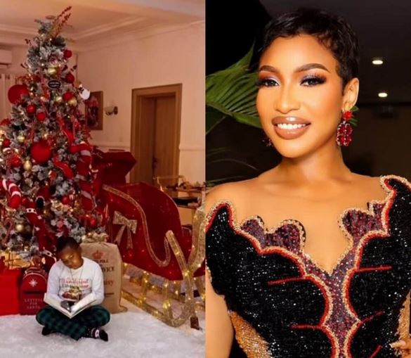 Tonto Dikeh is Christmas ready!