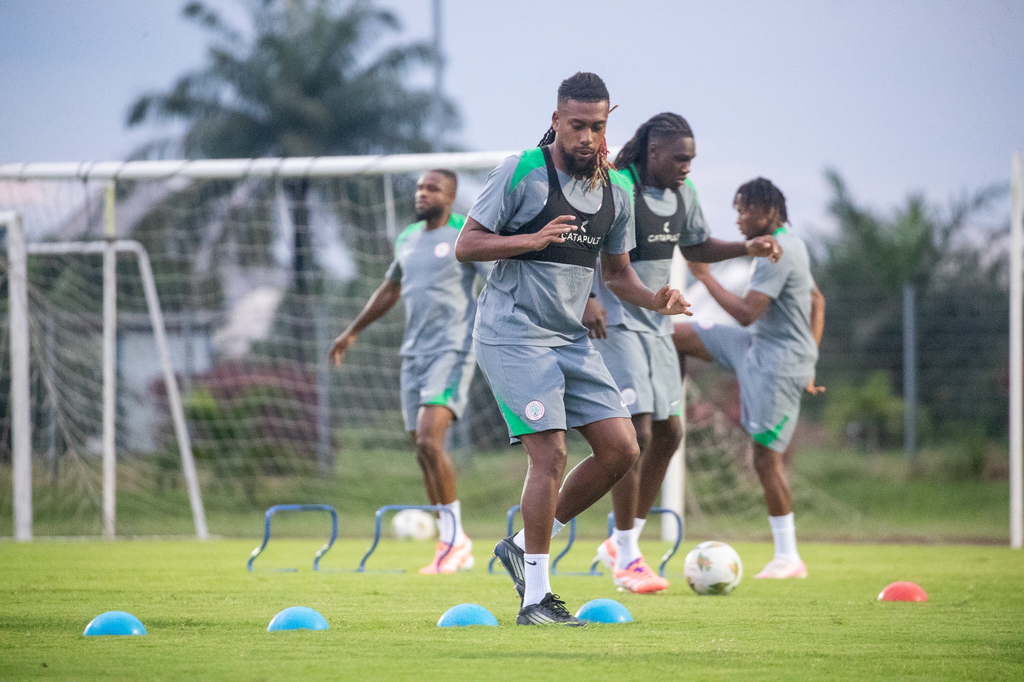 Super Eagles squad train behind closed doors ahead of semi -final clash with Morocco