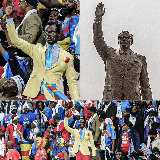 Dr Congo’s human statue becomes AFCON’s unforgettable supporter