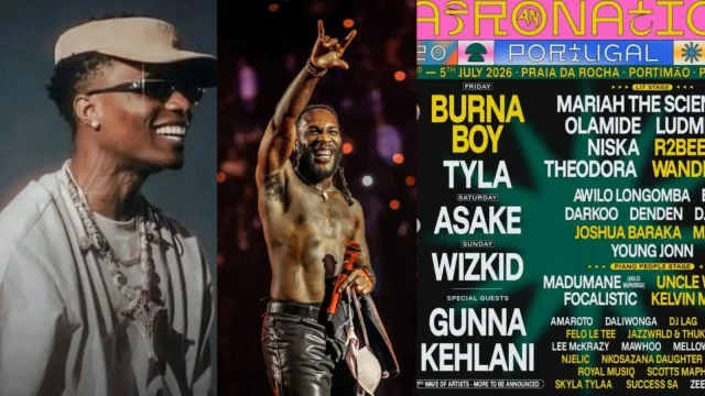 Wizkid, Burna Boy, Asake headline Afro Nation 2026 in Portugal
