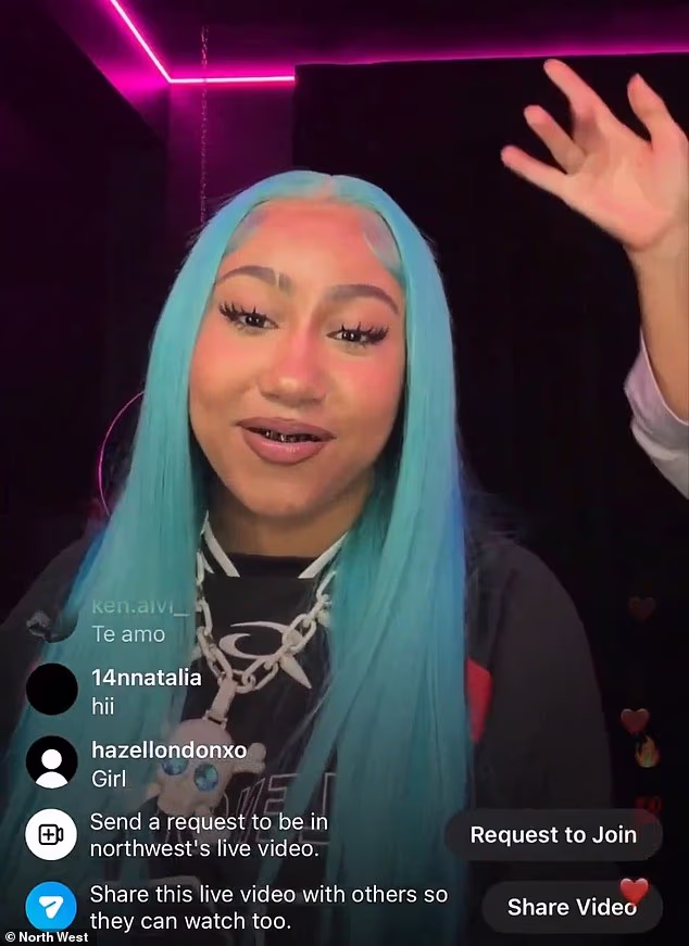 Kim Kardashian stunned as daughter North asks followers for money during Instagram Live