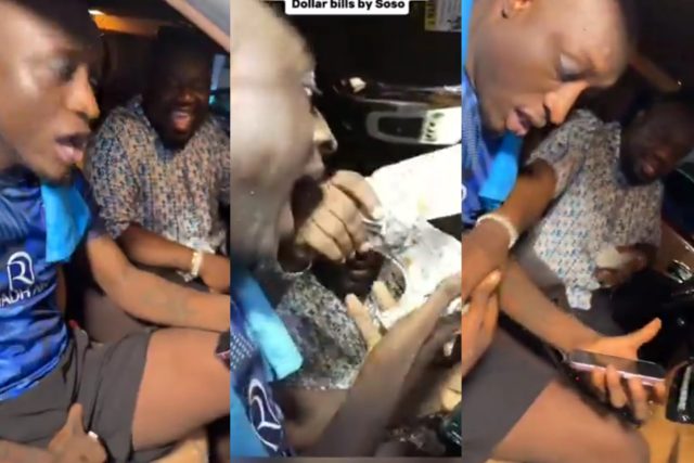 Soso Berekon gifts Carter Efe $10,000 at E-money’s birthday