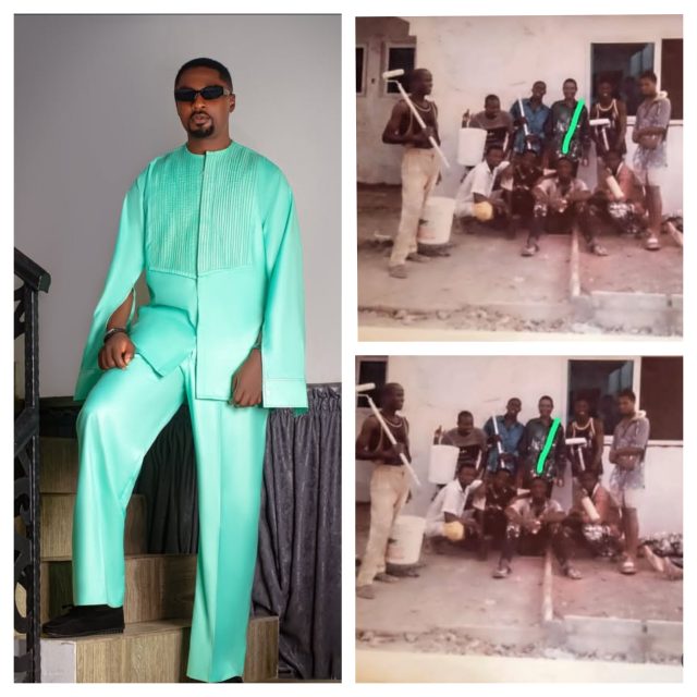 “I was a slave, now a star” — Adeniyi breaks down at old house