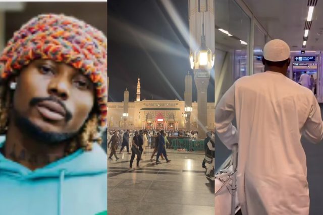 New Alhaji Alert! Asake arrives Saudi Arabia for Umrah
