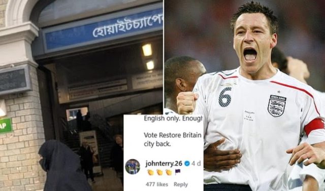 John Terry appears to back banning burqa