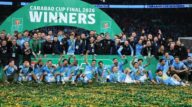 Man City beat Arsenal 2-0 to win Carabao Cup