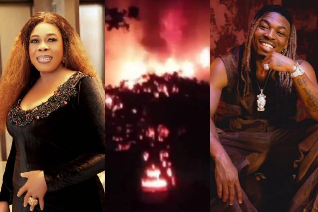 No fire at Mayorkun’s house, singer’s mum debunks report