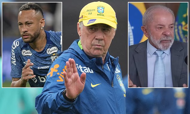 Carlo Ancelotti asks Brazil’s president if he should pick Neymar for World Cup