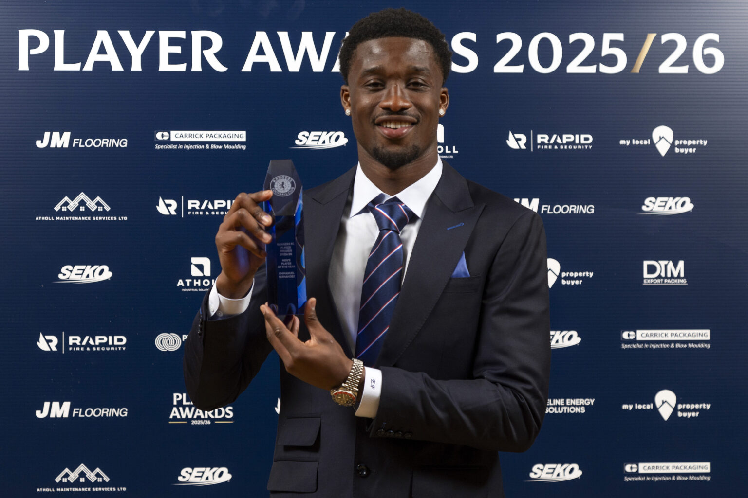 Super Eagles defender Emmanuel Fernandez named Rangers FC of Scotland Player of the Year