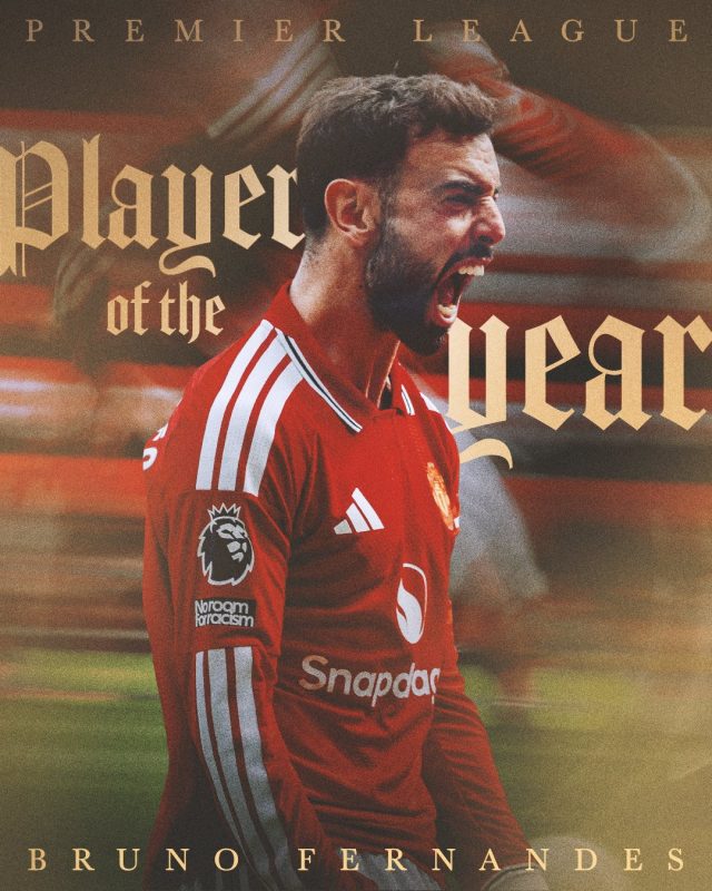 Bruno Fernandes named EPL Player of the season
