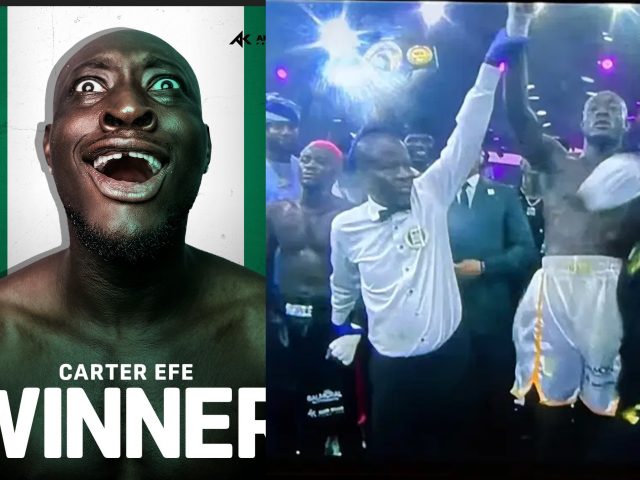 Carter Efe defeats Portable in celebrity boxing match