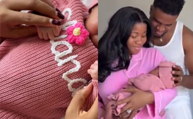 Veekee James & Husband announces birth of daughter