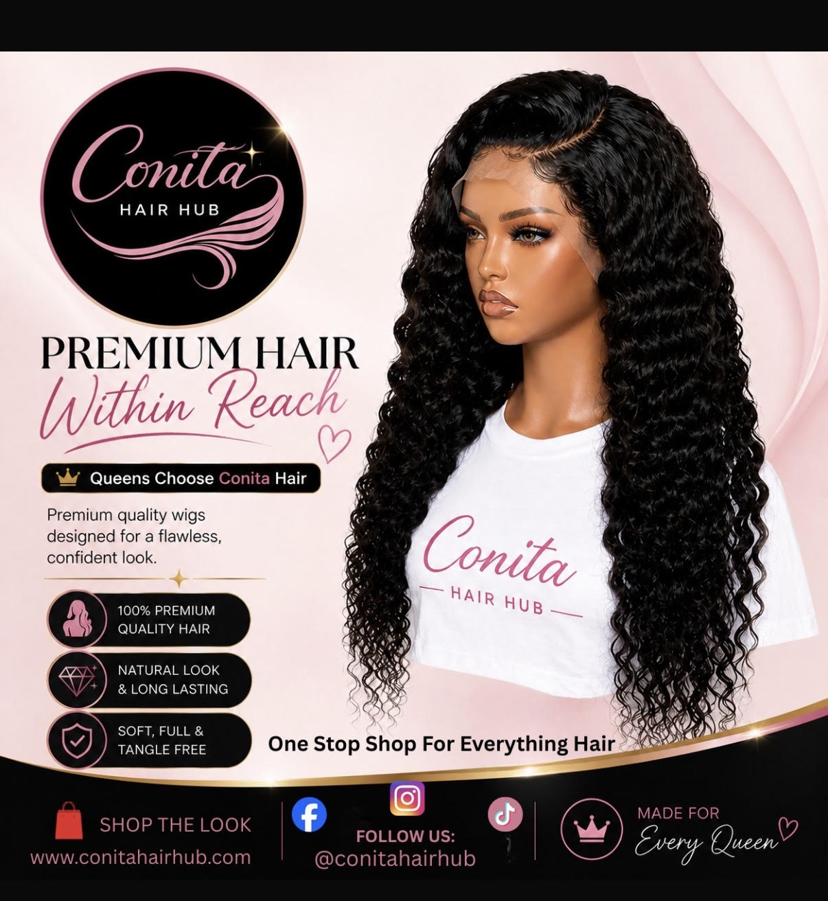 Unleash Your Inner Queen with Conita Hair Hub! 
