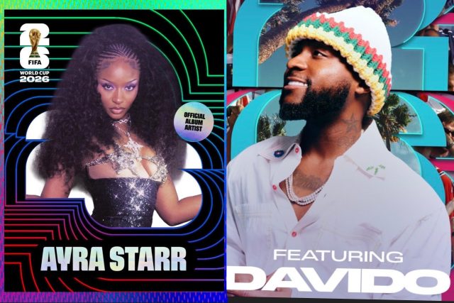 Davido, Ayra Starr feature on 2026 World Cup album