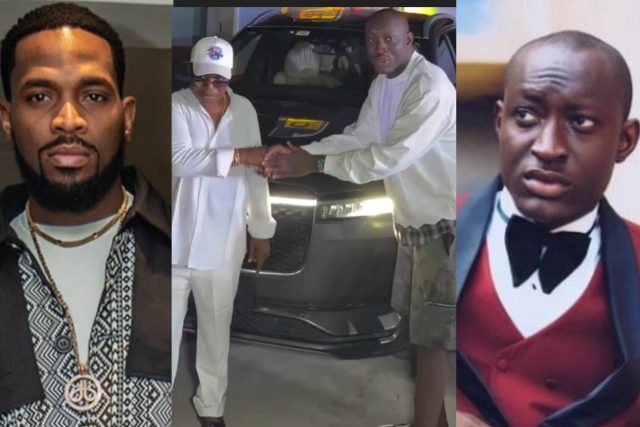 D’Banj gifts Carter Efe a new car at his birthday celebration