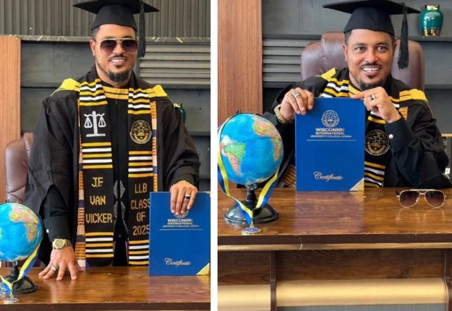 Actor Van Vicker graduates with first class in lawa