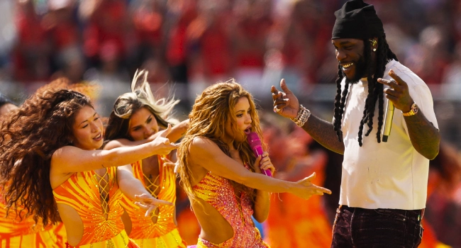 Burna Boy, Shakira perform at World Cup final Halftime show