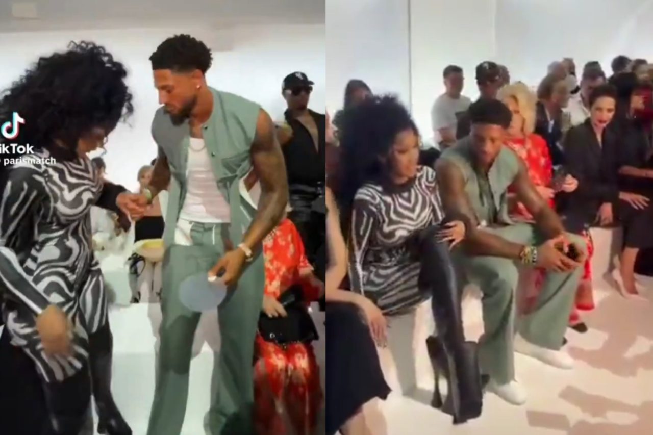 Maduka Okoye, Cardi B sit side-by-side at event in Paris