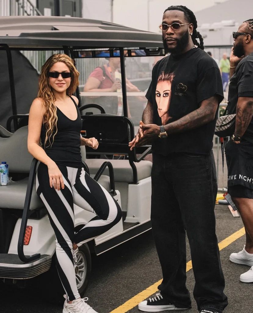 Burna Boy, Shakira reunite ahead of final half-time show