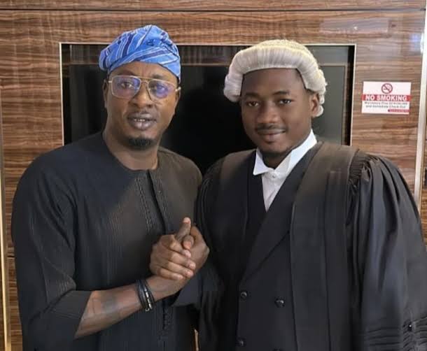 Taye Currency celebrates son on call to Bar